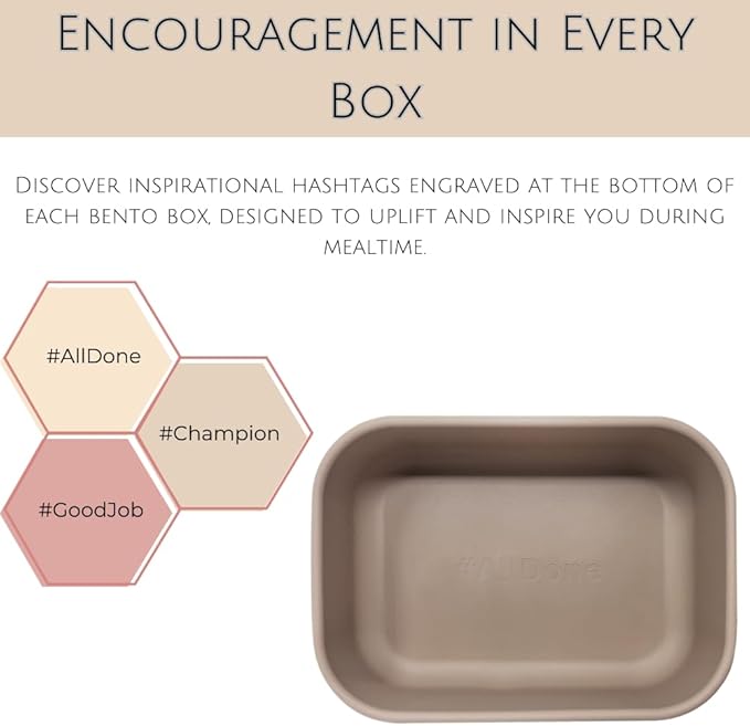 Perfect Portion 3-Pack Silicone Bento Boxes - Leakproof, Single-Compartment Lunch Containers, BPA-Free, Dishwasher, Oven & Fridge Safe, Dry Erase Marker Friendly - Tan, Pink, Orange