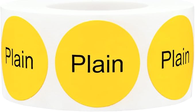 Plain Deli Labels 1 Inch 500 Total Stickers