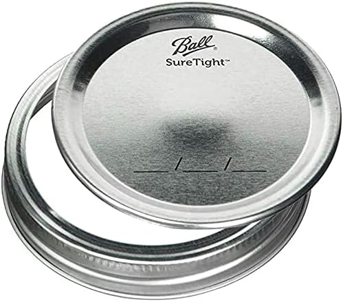 Ball Regular Mouth Glass Mason Jars with Lids and Bands, Used for Canning (Quart, 32 Ounce (Pack of 4))