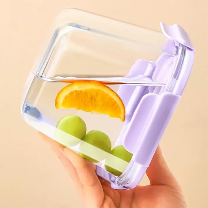 28oz glass soup containers with lids, Square Glass Meal Prep Storage Containers, Glass Soup Containers, Kitchen Meal Prep Bowls with Airtight Lids, Freezer, Microwave, Dishwasher Safe (4)