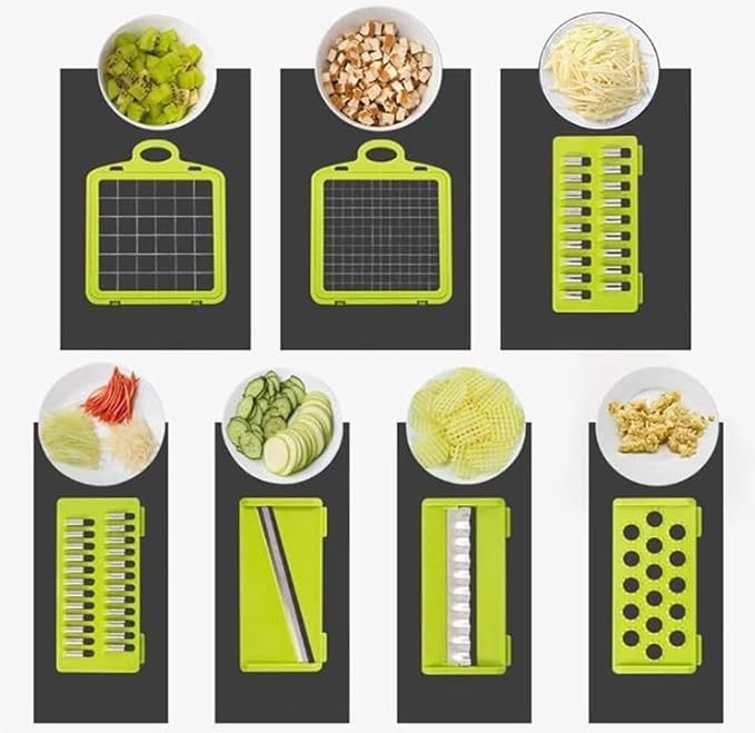 Pro-Series 16-in-1 Vegetable Chopper with Container, Cheese Grater, Mandoline Slicer, Food Cutter Shredder