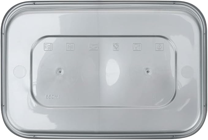 Restaurantware Futura 22 Ounce Meal Prep Containers With Lids 100 Microwavable To Go Containers - Disposable For Packaging Lunches or Take Out Orders Silver Plastic Food Containers With Lids