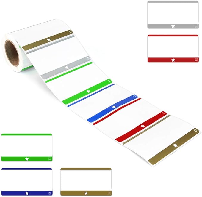 L LIKED 200 Stickers - 2" x 3.5" Removable Freezer Labels Food Storage Stickers Refrigerator Freezer Paper Labels