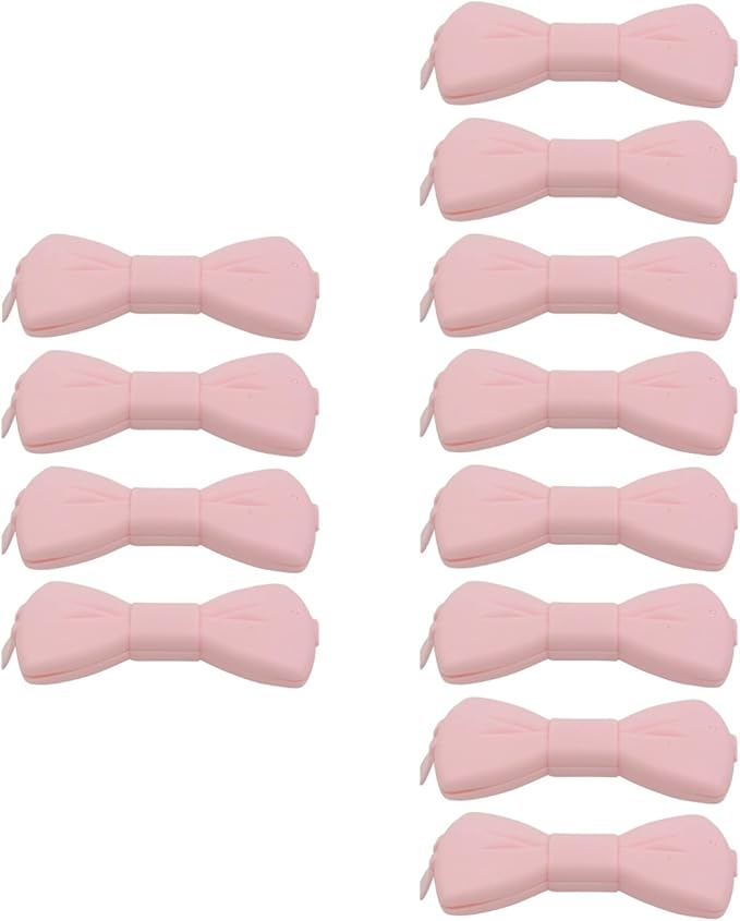 ABOOFAN 12 Pcs Pack Food Clips Bag Clips for Food Sealing Clip Great Clips Bag Clips for Chips Clips for Food Packages Chip Clips Food Saving Sealer Stick Bag Sealer Double Team Bow Tie
