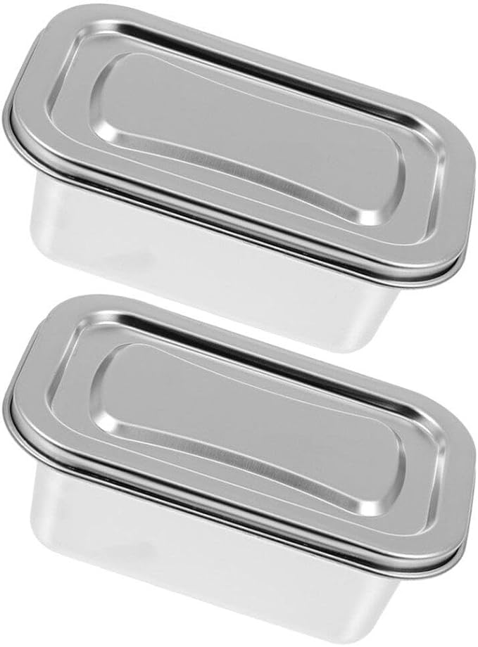 2Pcs Ice Cream Storage Containers for Freezer Refrigerator Storage Organizer with Lid Fridge Organizer Bins for Ice Cream and Treats and Stackable