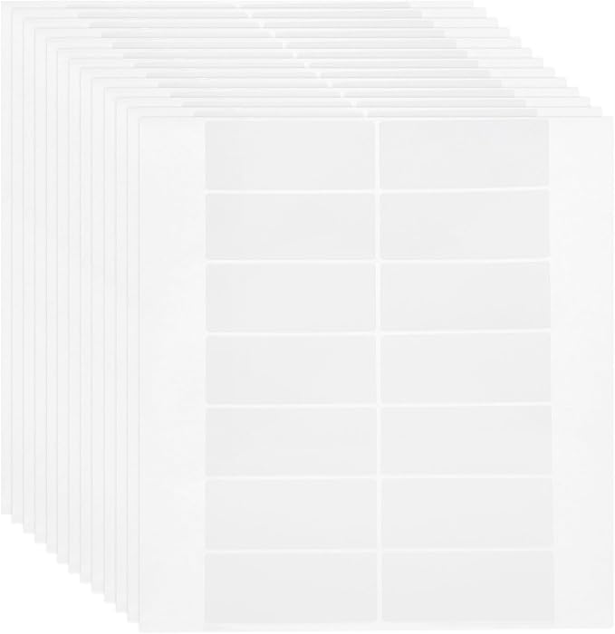 MECCANIXITY 500 Sheets Barcode Label 3 x 1.5 inch Printable Laser and Inkjet Labels Address Labels for Copier Mailing Shipping Labels File Folders Envelopes, 14 Per Page, 7000 Labels