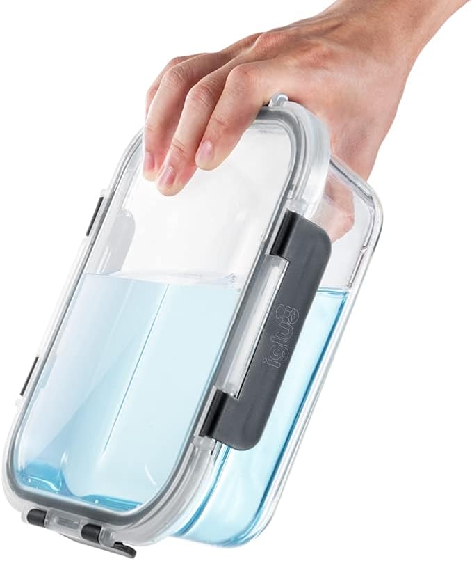 Igluu Meal Prep Glass Food Storage Containers 10 Pack, Meal Prep Containers with Snap Lock Leakproof Lids, Reusable Microwave safe BPA-free Lunch Boxes (10 Containers & 10 Lids) 35.5oz & 12.5oz