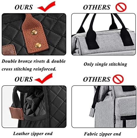 LOKASS Insulated Lunch Bag for Women & Men - Reusable 10 L Lunch Box for Women - Leakproof Tote Cooler Bag for Adults Work, Beach, Travel, Picnic (Black)