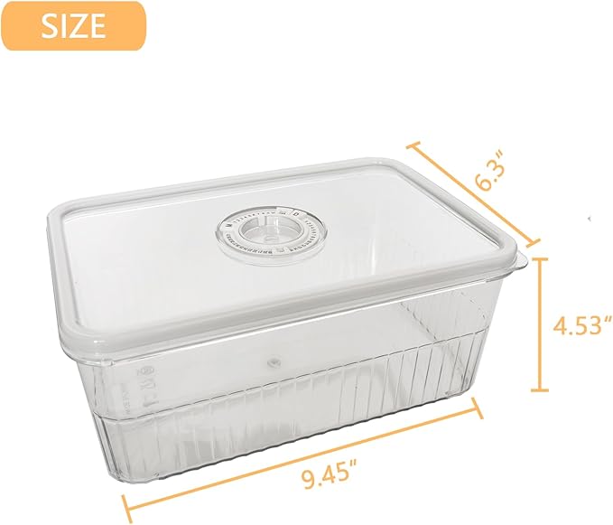 Cheese Container Airtight with Time Recording - Cheese Storage Container for Fridge Cream Cheese Sliced Cheese Cheddar Container with Lid Cheese Saver