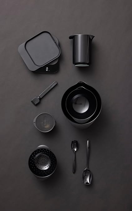 Mensura Kitchen Scale Accurate Measurements Made Effortless - Experience Precision Cooking with Battery - Powered Convenience - Requires 3 AAA Batteries for Reliable Performance (Black)