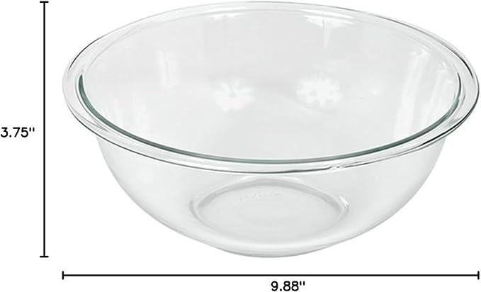 Pyrex Prepware 2-1/2-Quart Glass Mixing Bowl Made in the USA