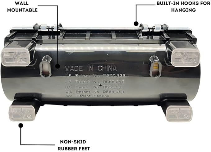 7-Slot Day of The Week Covered Label Dispenser (for 3/4" & 1" Labels) - Food Sticker Holder for Inventory Management and Meal Prep, Protects Labels Inside