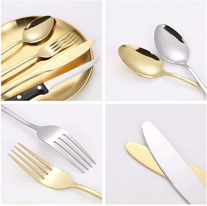 10pcs Set Of Portable Knife, Fork, Spoon, Plate, Steak Clip Set, Camping Picnic, 2 person Tableware Package, Outdoor Stainless Steel Tableware Set