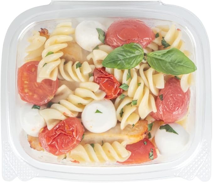 Restaurantware Thermo Tek 16 Ounce Deli Food Containers 100 Anti-Fog Hinged Lid Containers - Freezable Rectangle Clear Plastic To Go Food Containers Disposable