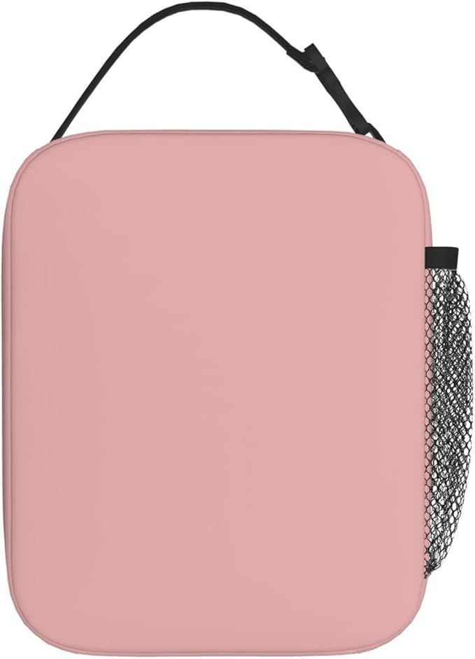 Pink Lunch Bag for Girls Kids Women Washable Thremal Picnic Meal Box for School Office Insulated Cooler Reusable Portable
