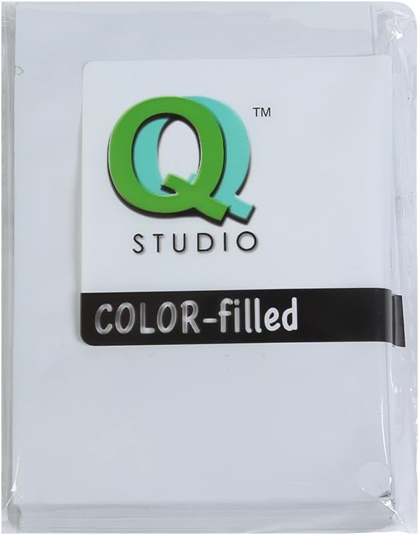 QQ Studio 100 PCS Metallic Mylar Foil Open Top Sealable Bags (9x13cm(3.5x5.1"), 100x White)