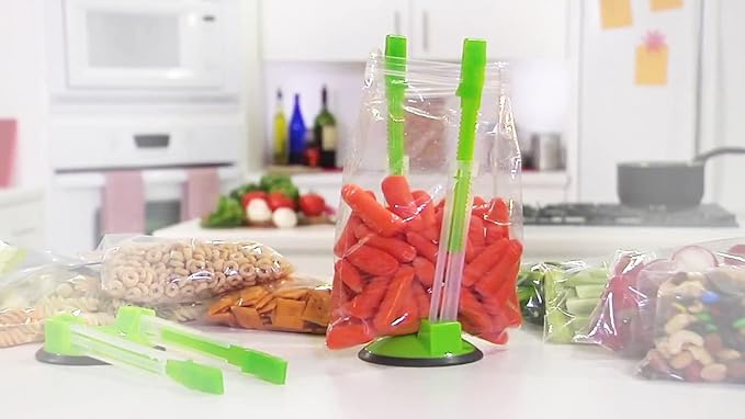 Baggy Rack Holder For Food Prep Bag/plastic Freezer Bag/Ziplock Bag Holder Stand, Meal Planning/prep Bag Holders,4 Pack/4pcs