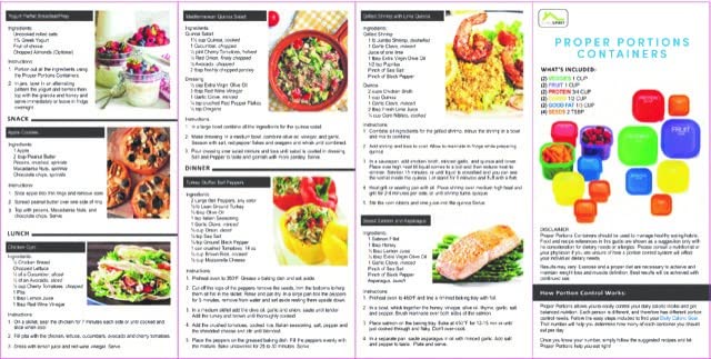 Home Spirit Proper Portions 21-Day Portion Control Containers – 2 Sets, Sized for Weight Loss, Bariatric & Calorie-Based Meal Plans