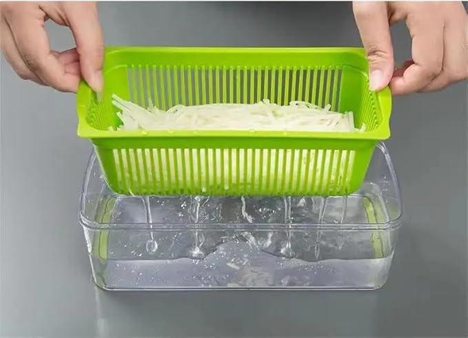 OUR NEW 2024 Multifunctional Vegetable Cutter Fruit Chopper Slicer Cutting Tool Manual 16 IN 1 Vegetable Cutter, 61.5X34.5X51 cm, Gray