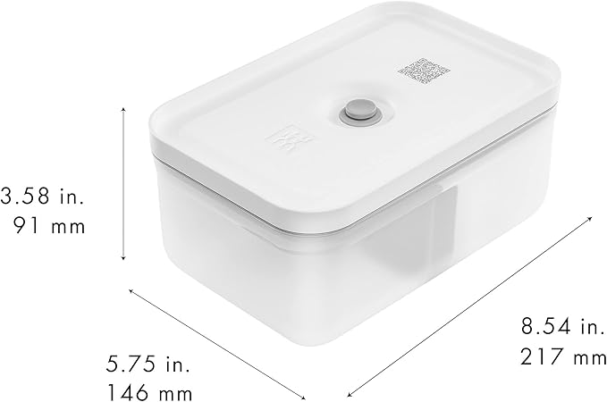 ZWILLING Fresh & Save Large Lunch Box, Airtight Food Storage Container, Meal Prep Container, BPA-Free, Semi-transparent