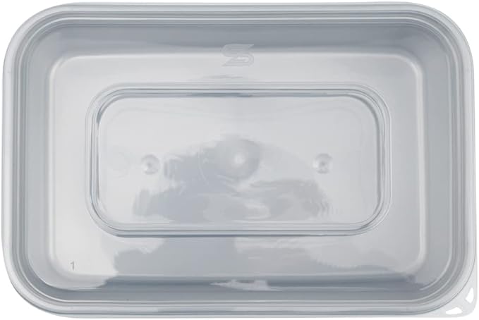 Restaurantware Futura 17 Ounce Meal Prep Containers With Lids 100 Microwavable To Go Containers - Disposable For Packaging Lunches or Take Out Orders Silver Plastic Food Containers With Lids