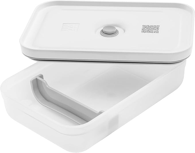 ZWILLING Fresh & Save Flat Lunch Box Large, Airtight Food Storage Container, Meal Prep Container, BPA-Free, Semi-transparent