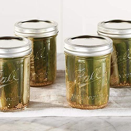 Ball Wide Mouth Glass Mason Jars with Lids and Bands, Used for Canning, Pickling, Juice, Jam, Jelly, Pint Size 16 Ounce (Pack of 36)