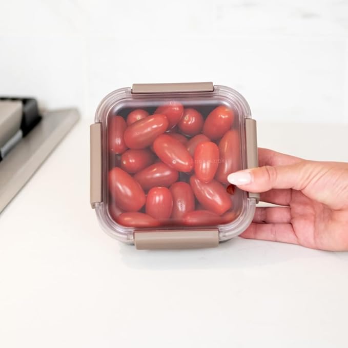 LocknLock Stainless Steel Food Storage Container - Airtight, Leak-proof, Stackable (700ml/1300ml) | Modular Design for Meal Prep, Lunch, Freezer & Dishwasher Safe