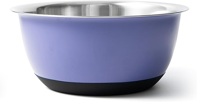 Fox Run Stainless Steel Mixing Bowl, Purple, 10.75 Quart