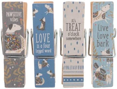 Karma Gifts Chip Clips, One Size, Blue Dog