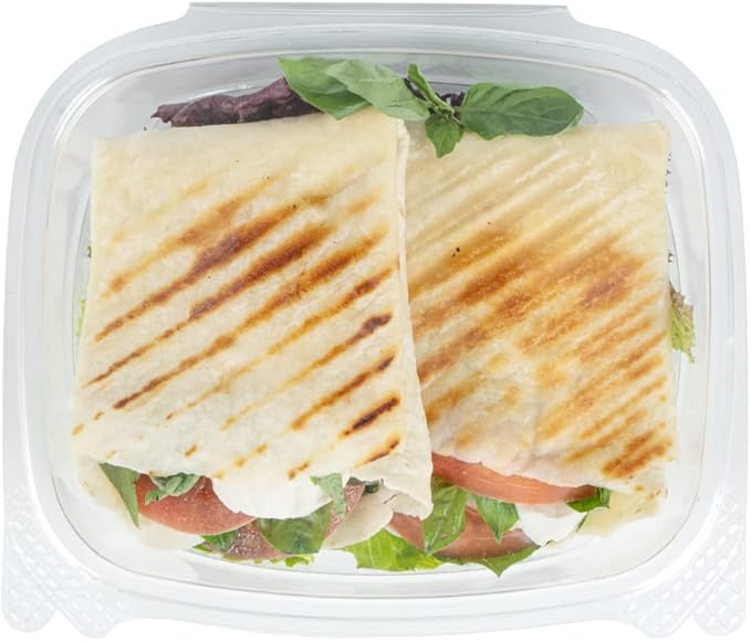 Restaurantware Thermo Tek 24 Ounce Deli Food Containers 100 Anti-Fog Hinged Lid Containers - Freezable Rectangle Clear Plastic To Go Food Containers Disposable