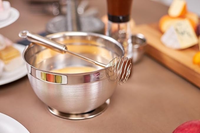 Rosle 15700 Stainless Steel 3 Piece Set for Mixing Prep Serving Bowls (1.7qt, 3.3qt, 5.7qt)