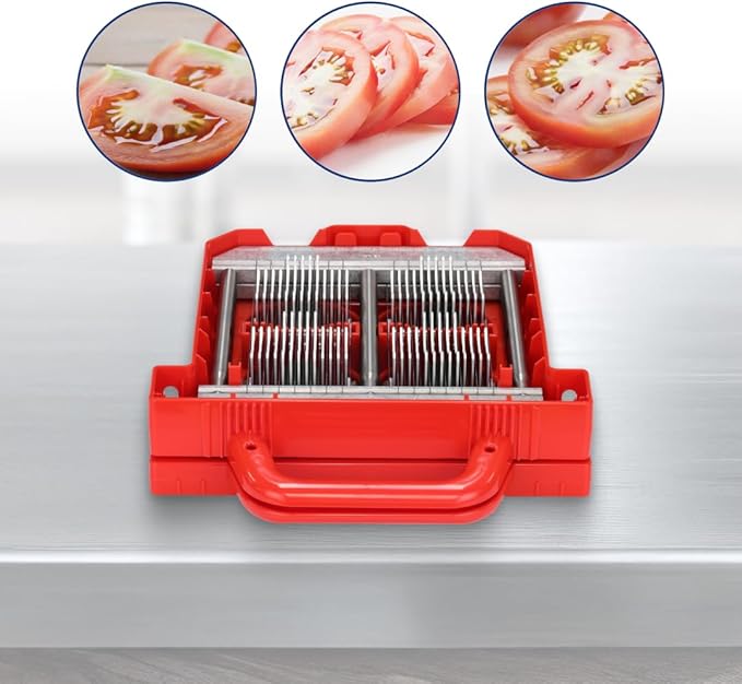 Prince Castle Saber King Tomato Blade & Pusher Set - 3/16" Slices, for 4 Tomatoes - Vegetable Chopper Blade and Kitchen Chopper Replacement Blade for Tomatoes and More