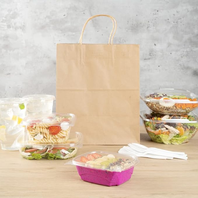 Restaurantware Thermo Tek 12 Ounce Deli Food Containers 100 Anti-Fog Hinged Lid Containers - Freezable Rectangle Clear Plastic To Go Food Containers Disposable