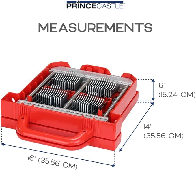 Prince Castle Saber King Tomato Blade & Pusher Set - 3/16" Slices, for 4 Tomatoes - Vegetable Chopper Blade and Kitchen Chopper Replacement Blade for Tomatoes and More