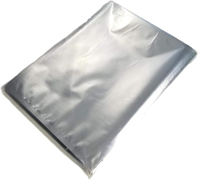 11”x14” SteelPak Textured/Embossed Mylar Vacuum Sealer Bags – One Gallon Size Hot Seal Commercial Grade Food Sealer Bags for Food Storage and Sous Vide (28, 50 or 500) (50)