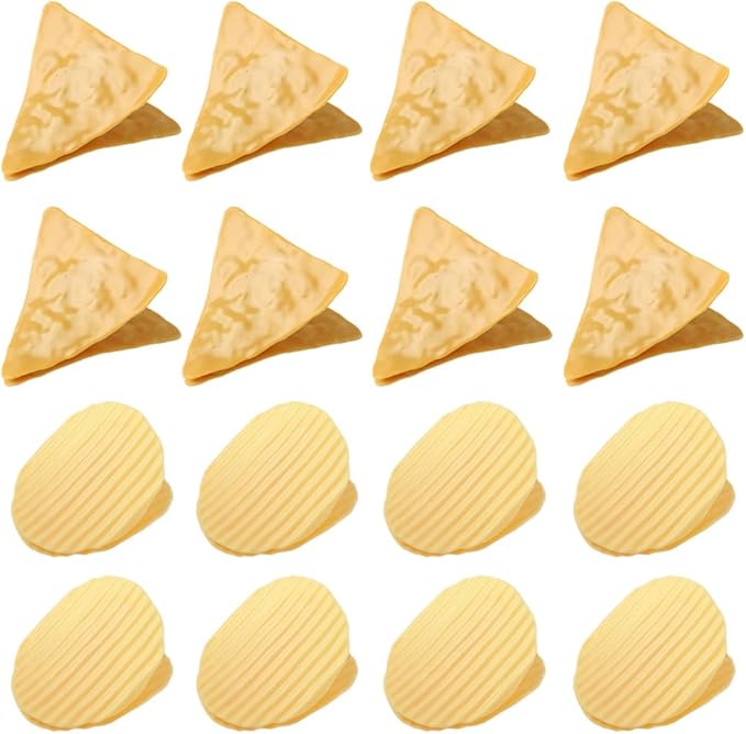 Ximimark 16 pcs Cute Chip Clips, Food Bag Sealer, Food Sealing Clips, Potato Shaped Funny Sealing Clip for Kitchen Food Storage, Plastic Bag Supplies, Fresh-Keeping Clip, Sealing Clip