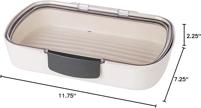 ProKeeper Deli Food Storage Container with Air-Tight Silicone Seal and Dry Erase Compatible Lid