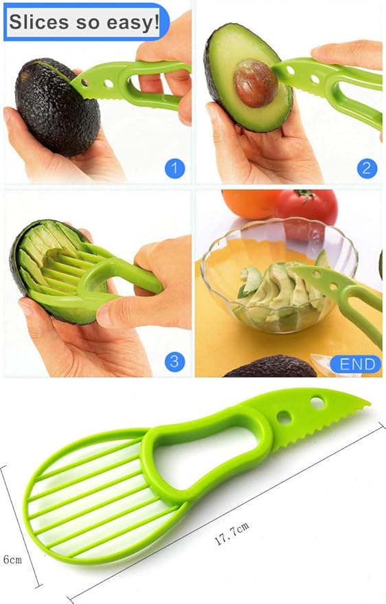 Onion, Tomato, and Avocado Keepers + Avocado Slicer/Cutter Set, Vegetable Shaped Food Savers, 2 Silicone Reusable Beer Saver Caps as Gift