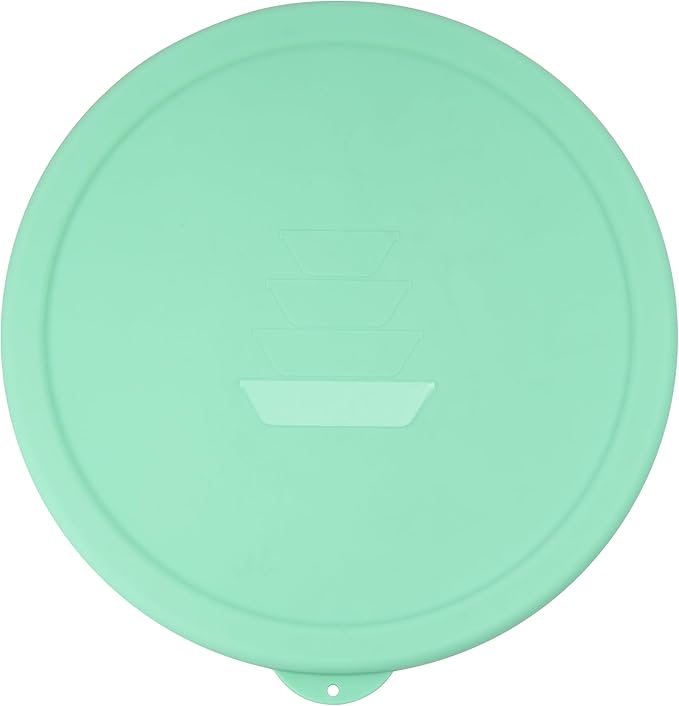 1 Pack Silicone Lids Only Fit for Pyrex 326-4 Quart Smart Essentials Rimmed Glass Mixing Bowls, Dishwasher and Microwave Safe (Lids Only)