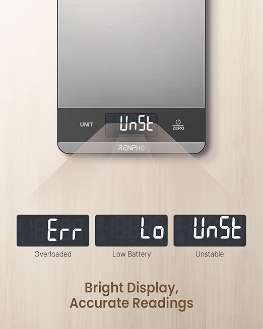RENPHO Digital Bathroom Scale and Digital Kitchen Scale Bundle