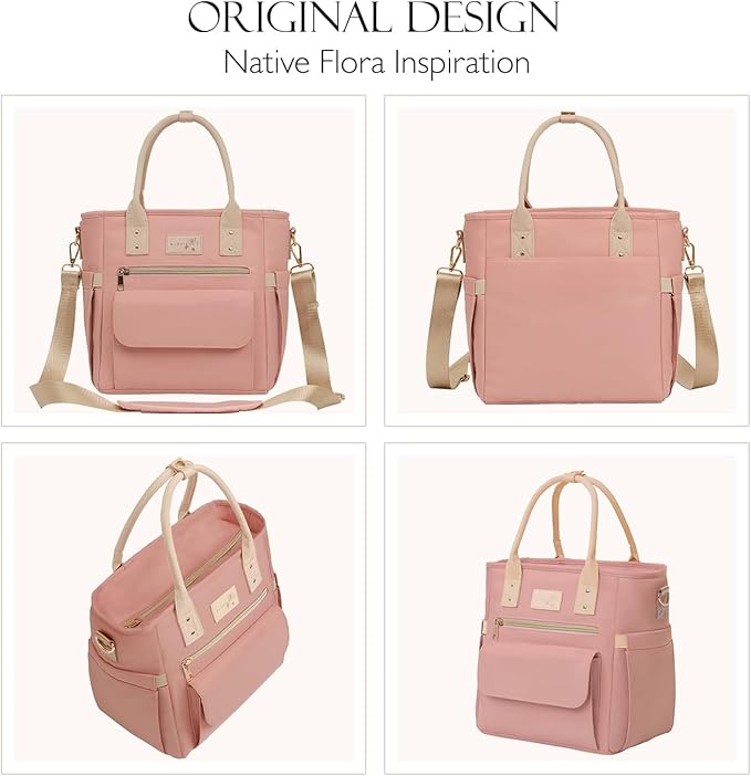 Deluxe Large Insulated Lunch Bag Box Women - Leakproof Waterproof Cooler with Multi Pockets Removable Strap for Work Picnic - Teacher Mothers Day Christmas Birthday Gifts