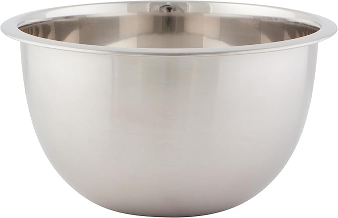 Now Designs Matte Coated Steel Mixing Bowls, Silver, 5 qt, 3 qt, 1.5qt, Set of 3