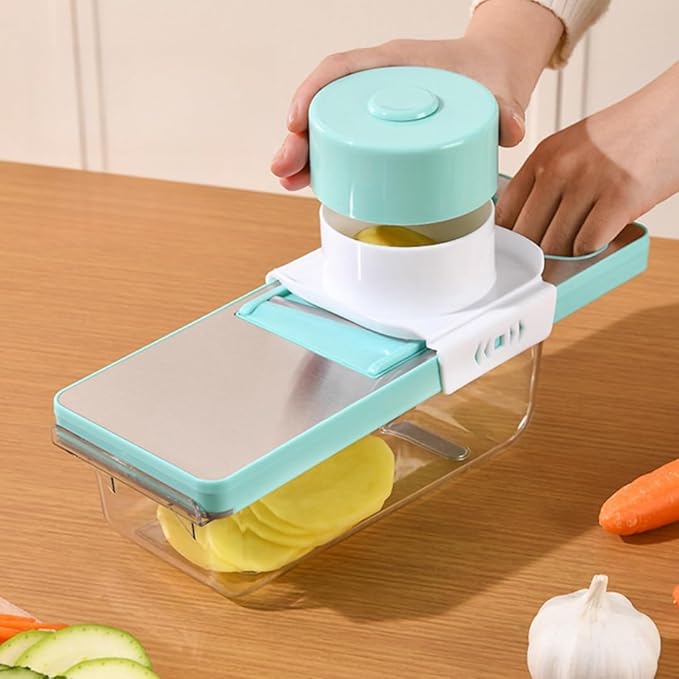 Mandoline Slicer for Kitchen, Food Chopper, Vegetable Slicer with Container