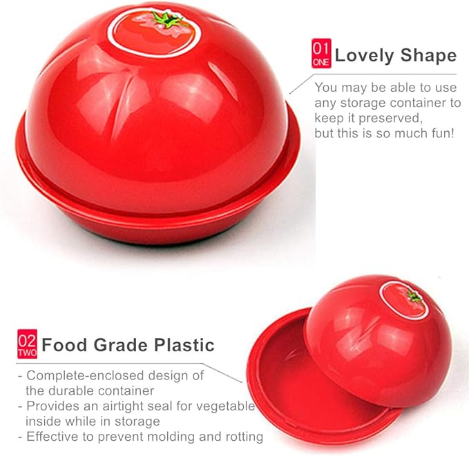 Onion, Tomato, and Avocado Keepers + Avocado Slicer/Cutter Set, Vegetable Shaped Food Savers, 2 Silicone Reusable Beer Saver Caps as Gift