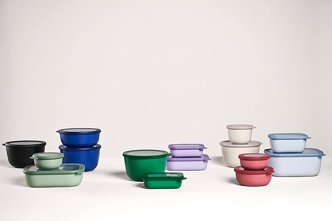 Mepal Multi Bowl cirqula Rectangular 500 ml-Vivid Blue, Porcelain, 17 oz