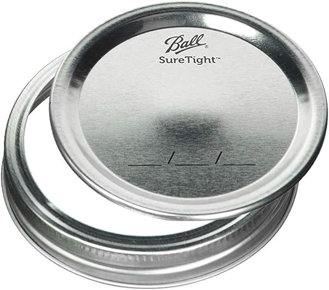 Ball Wide Mouth Glass Mason Jars with Lids and Bands, Used for Canning, Pickling, Juice, Jam, Jelly, Pint Size 16 Ounce (Pack of 3)