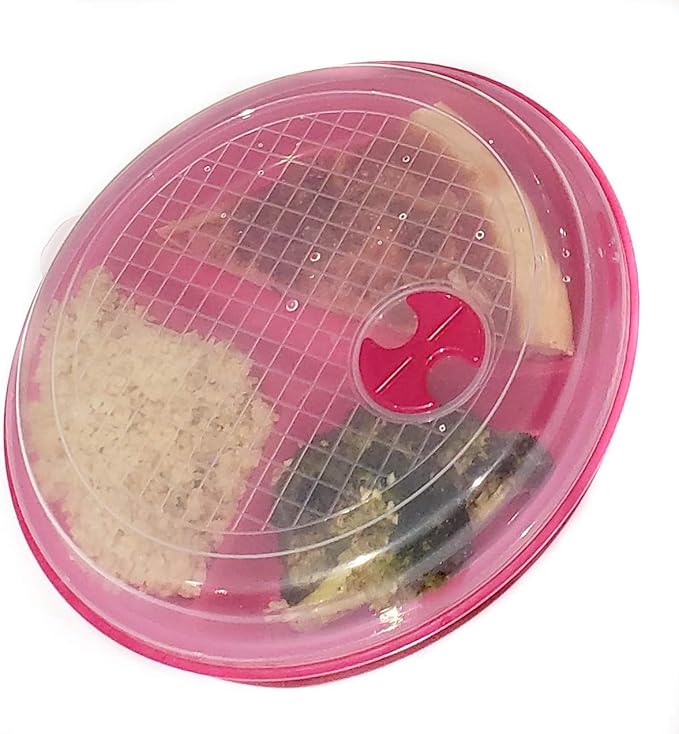 Dependable Industries inc. Essentials 3-Pack Divided Microwave Plates with Vented Lids – 8.75” x 8.75” – Meal Prep & Portion Control, BPA-Free, Stackable Food Storage, Freezer & Dishwasher Safe
