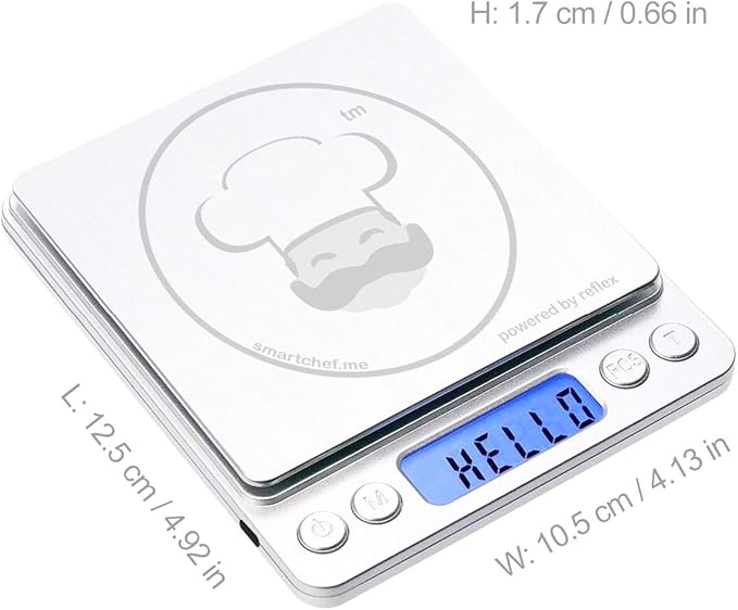 Super Egg Scale - Egg Sizing, Sizes, Grading, Egg Weight Analysis, reflex 3000g / 0.1g Digital Scale Grams and Ounces USB Rechargeable, Portable, Accurate, Metal Stainless Steel Surface