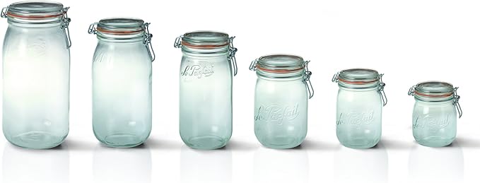 Le Parfait Super Jars (6 Pack, 750ml - 24oz)